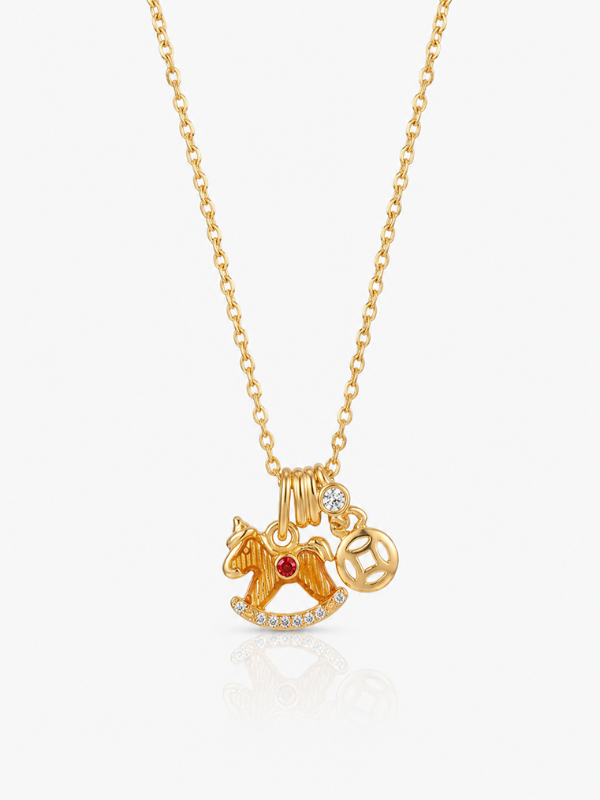 Whimsy Ride 18K Gold Plated Necklace