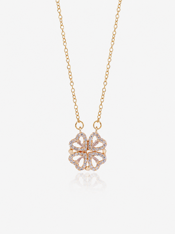 Lucky Clover Rose Gold Necklace