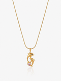 Dolphin Embrace 18K Gold Plated Nacklace