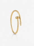 Pavé Nail 18K Gold Plated Bangle