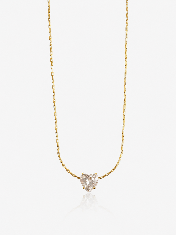 Luminous Heart 18K Gold Plated Necklace
