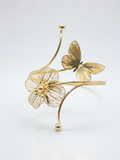 Fleurelle Butterfly 18K Gold Plated Arm Cuff