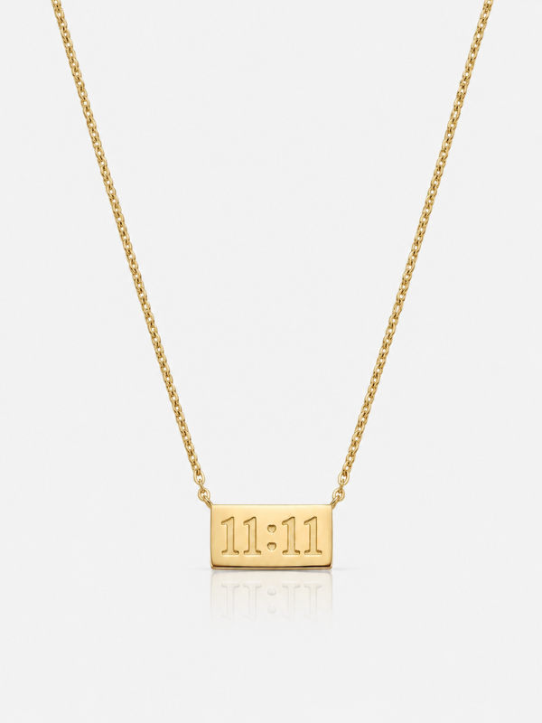 11:11 18K Gold Plated Necklace
