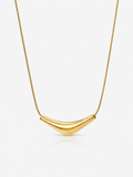 Flow Curve 18K Gold Plated Necklace