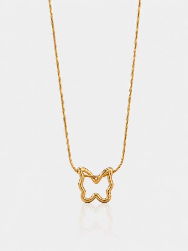 Butterfly 18K Gold Plated Necklace