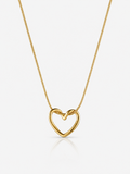 Open Heart 18K Gold Plated Necklace
