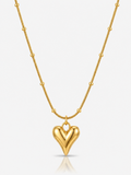 Elegant Heart 18K Gold Plated Necklace
