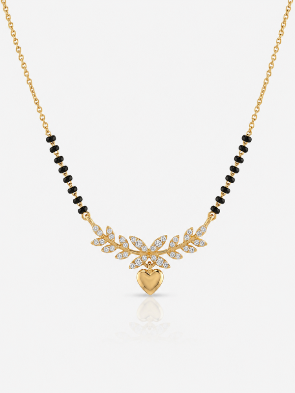 Trending Heart  18K Gold Plated Mangalsutra