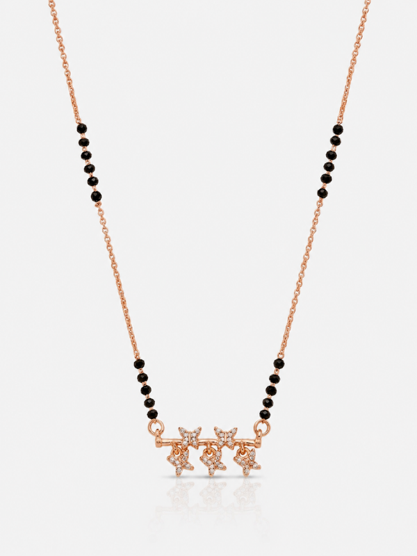 Ayushi 18K Rose Gold Plated Mangalsutra
