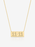 11:11 Diamond 18K Gold Plated Necklace