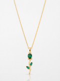 Verdelle Green 18K Gold Plated Necklace