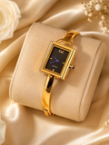 Aurevia Gold Rectangle Watch