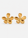 Bloom Flower 18K Gold Plated Earrings