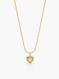 Golden Heart 18K Gold Plated Necklace