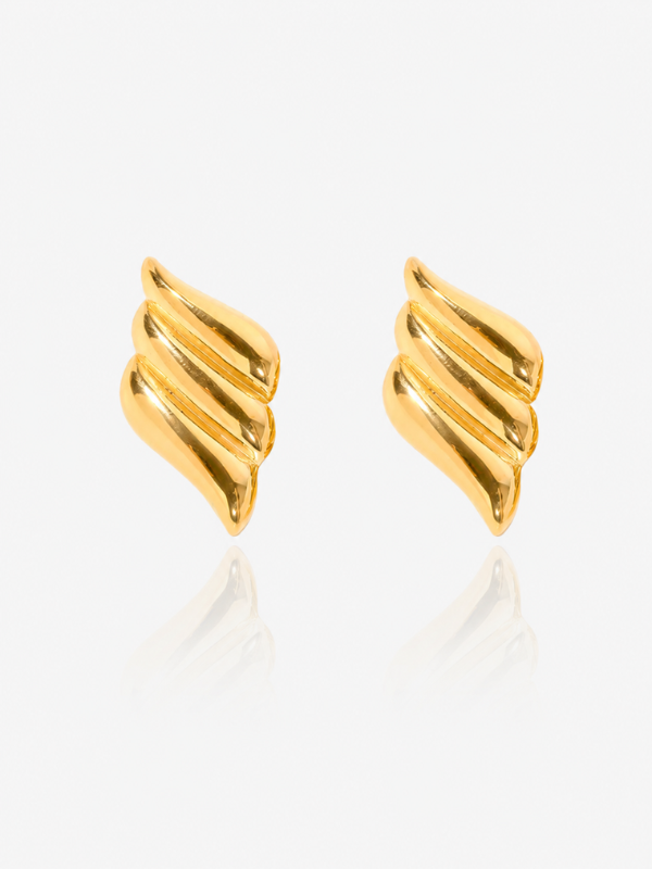 Aurea Wing 18K Gold Plated Earrings