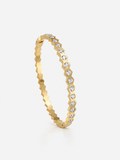 HoneyComb  18K Gold Plated Bangle