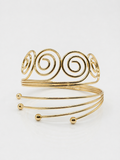 Serenelle Spiral 18K Gold Plated Arm Cuff