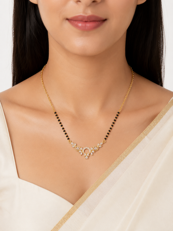 Tanishka 18K Gold Plated Mangalsutra