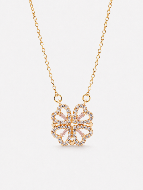 Lucky Clover Rose Gold Necklace