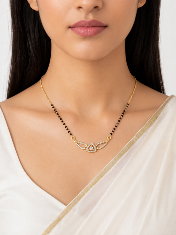 Dhanashree Rose Gold Mangalsutra