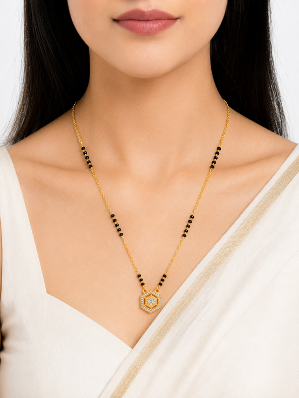 Preity 18K Gold Plated  Mangalsutra