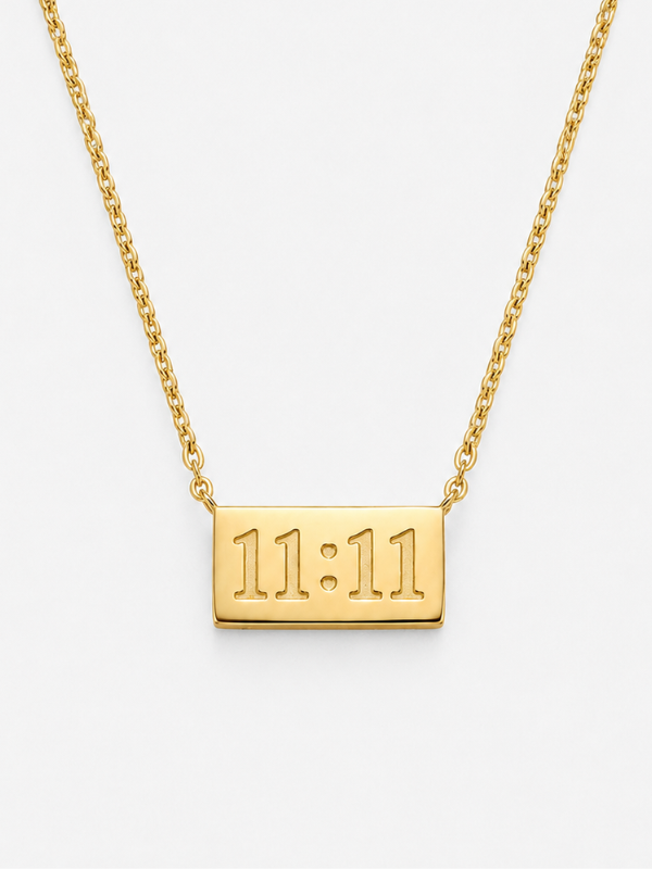 11:11 18K Gold Plated Necklace