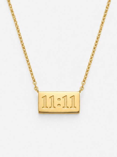 11:11 18K Gold Plated Necklace