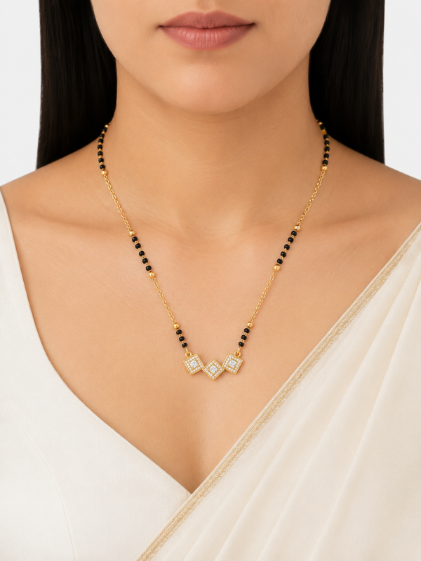 Rashmika 18K Gold Plated Mangalsutra