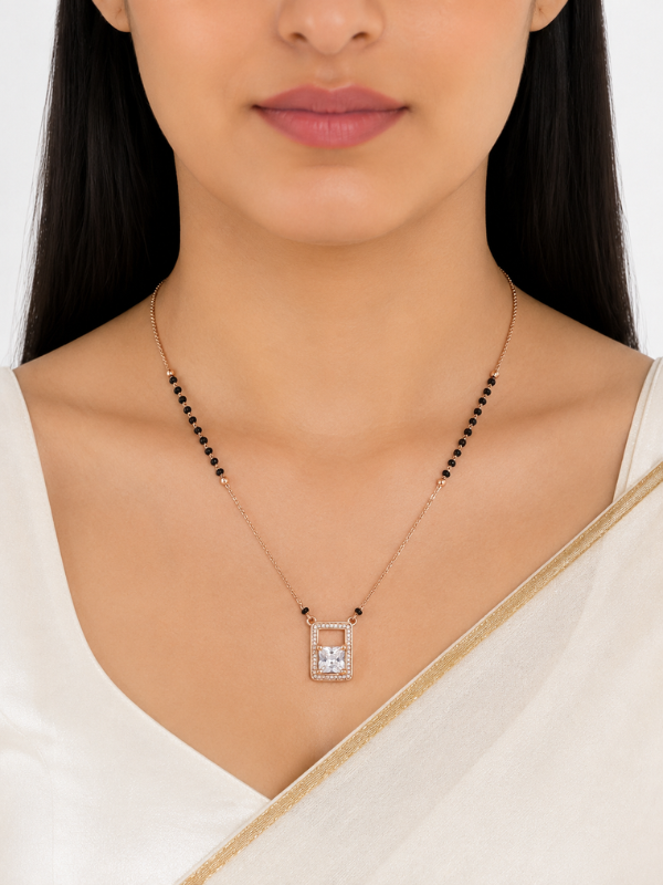 Tanushree Rose Gold Mangalsutra
