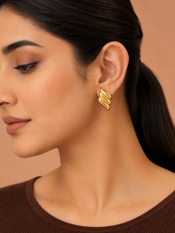 Aurea Wing 18K Gold Plated Earrings