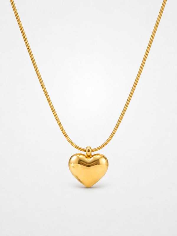 Heart  Pendant  18K Gold Plated Nacklace