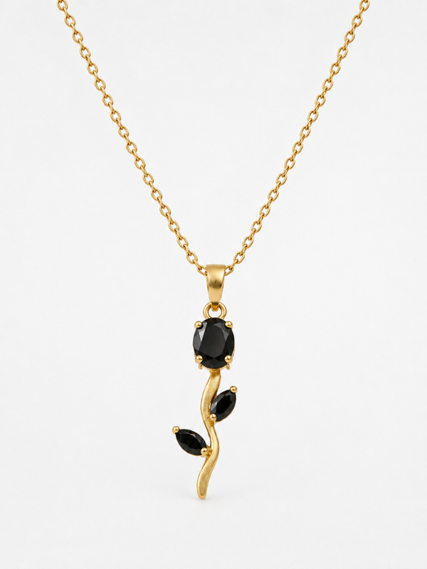 Noctelle Tulip pendant 18K Gold Plated Necklace