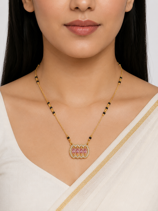 Alviraa 18K Gold Plated Mangalsutra