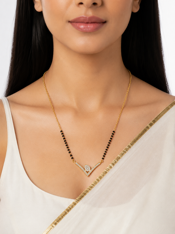 Deepanshi 18K Gold Plated Mangalsutra
