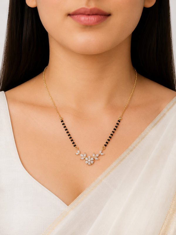 Sakshi 18K Gold Plated Mangalsutra