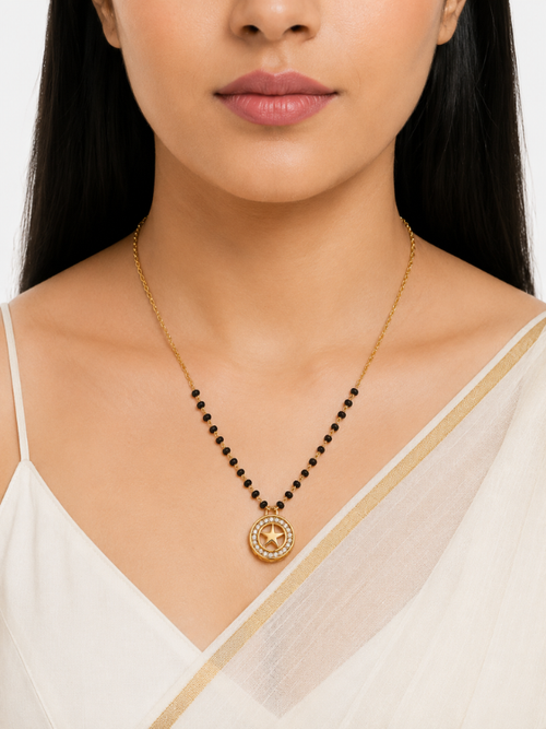 Aahana 18K Gold Plated Mangalsutra