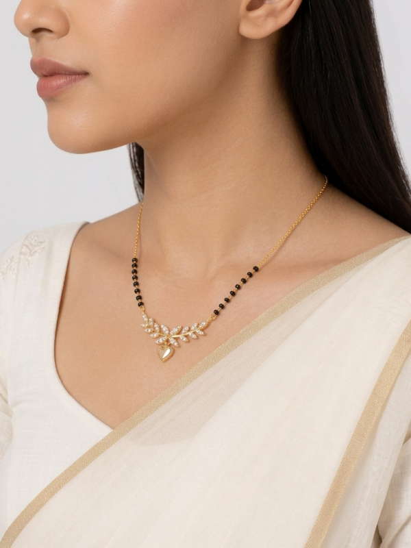 Trending Heart  18K Gold Plated Mangalsutra