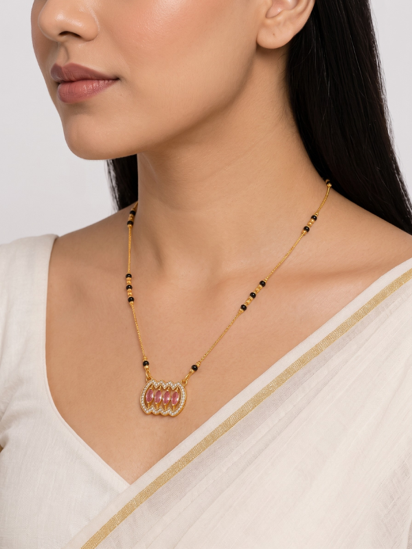 Alviraa 18K Gold Plated Mangalsutra