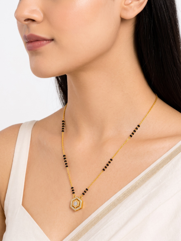 Preity 18K Gold Plated  Mangalsutra