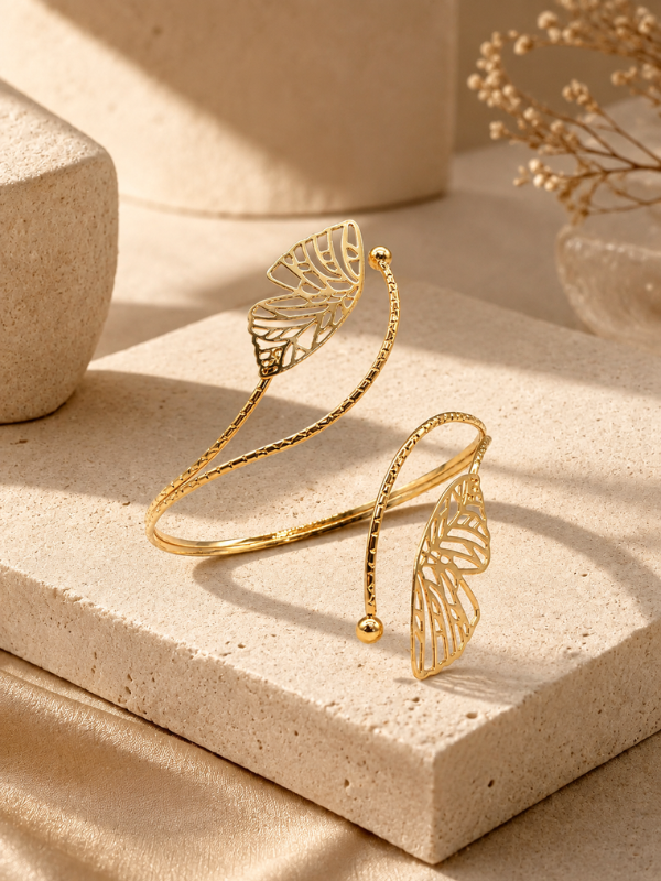 Elowen Wing 18K Gold Plated Arm Cuff