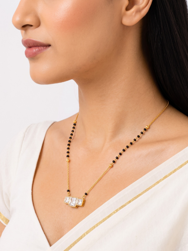 Meher 18K Gold Plated Mangalsutra