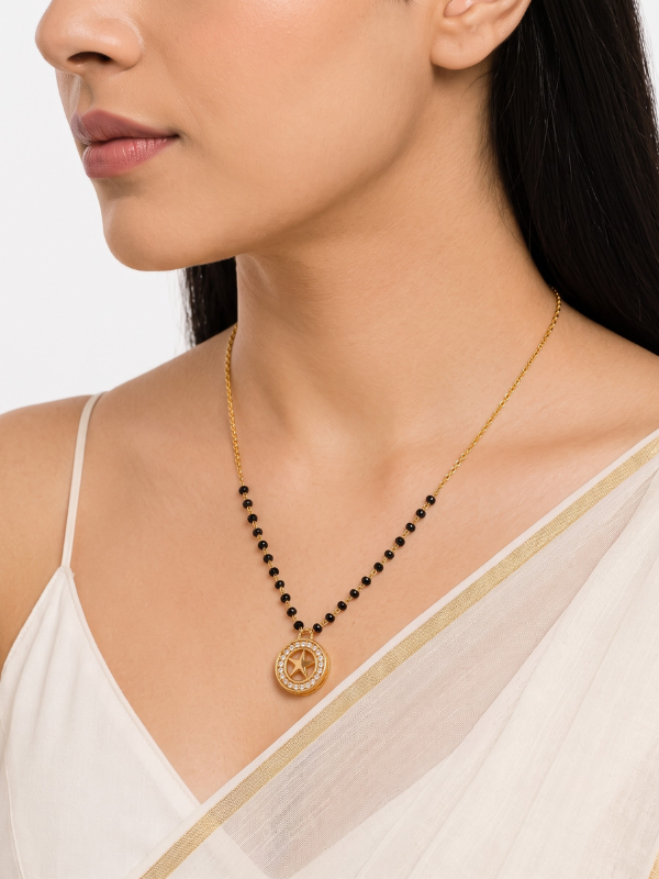 Aahana 18K Gold Plated Mangalsutra
