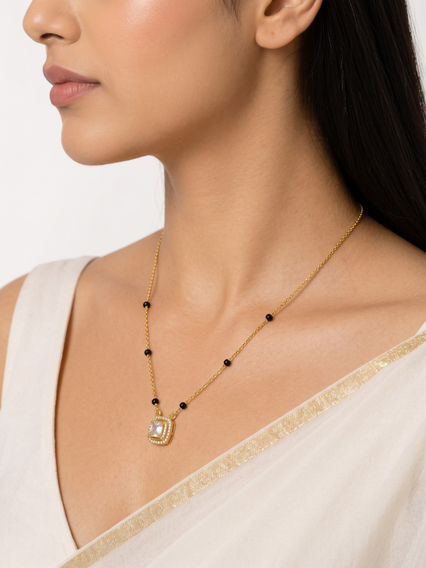 Siyana 18K Gold Plated Mangalsutra