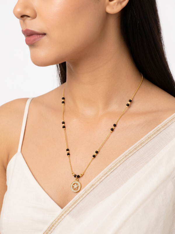 Ziva 18K Gold Plated  Mangalsutra