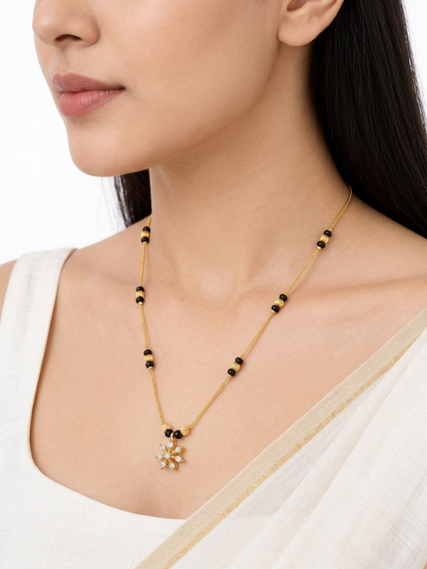 Hetasvi 18K Gold Plated Mangalsutra