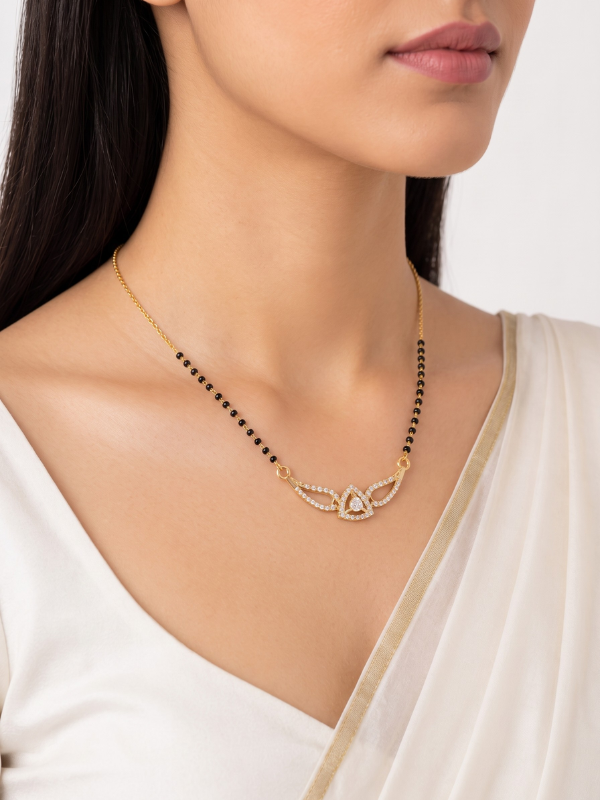Dhanashree Rose Gold Mangalsutra