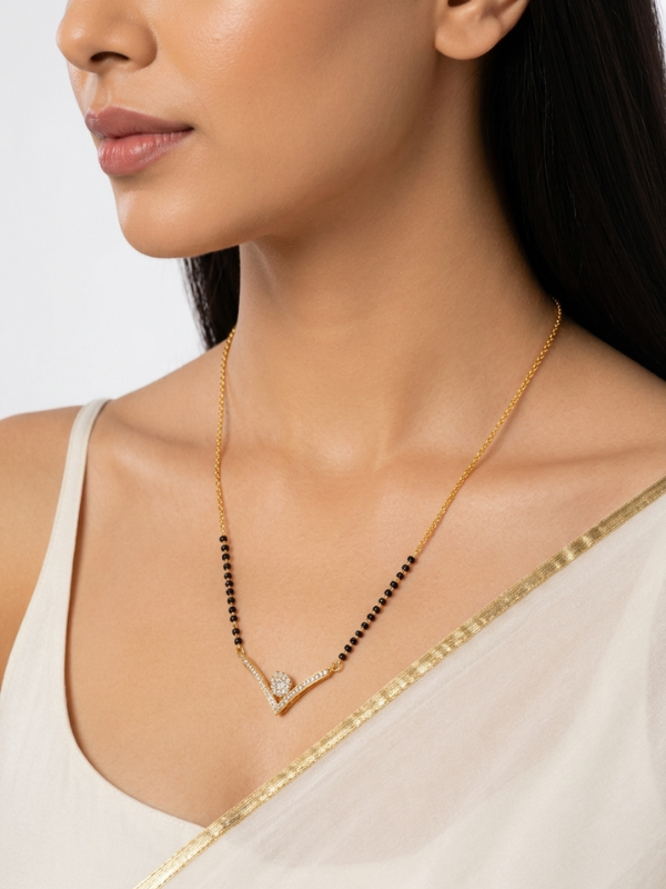 Deepanshi 18K Gold Plated Mangalsutra