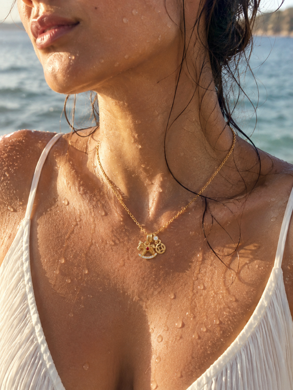 Whimsy Ride 18K Gold Plated Necklace