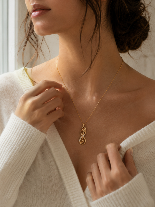 Infinite Love 18K Gold Plated Necklace