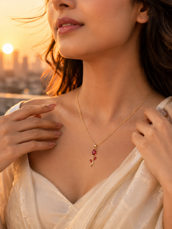Rosavine 18K Gold Plated Necklace